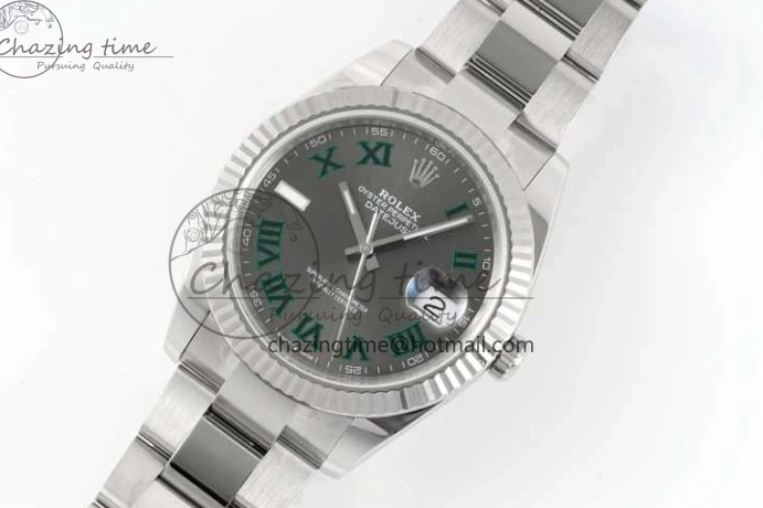 Roman Bracelet Edition Oyster 41 Dial 126334 DateJust Steel Gray Clean on 1:1 VR3235 904L Best 0506